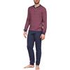 Linclalor You 365 - Pigiama in Cotone Invernale con Scollo a Serafino - Disponibile in Due Colori Fino alla Taglia 60-2315256 - Colore Blu, Taglia 54
