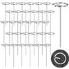 Suynauetev 30 Pz Tipo G Picchetti Telo Pacciamatura Picchetti per Telo Pacciamatura Picchetti Prato Sintetico Landscape Staples Chiodi Telo Pacciamatura Picchetti Picchetti Giardino Fissare il Rivestimento