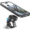 Cozycase Supporto Bici Moto Per iPhone 13 Pro Max Impermeabile - Metallo/Alluminio Porta Cellulare/Telefono/Navigatore Manubrio Mtb/Bicicletta Monopattino Elettrico Scooter Mountain Bike Waterproof