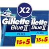 Gillette - Blue 2 Plus Lame Monouso - 20 Pezzi (Confezione da 2)
