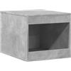vidaXL Recinto Lettiera Gatti Grigio Cemento 47x59x42 cm in Truciolato, mobili per lettiera per Gatti, mobili per lettiera, mobiletto per lettiera per Gatti