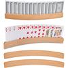 NICKLIN Porta Carte Da Gioco,2 Pezzi Portacarte da Gioco in Legno,Reggi Carte da Briscola,Supporto Carte da Gioco Mani Libere per Anziani,Disabili,Mani Artritiche