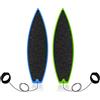 Kiuiom Giocattolo Tavola Surf, Surfboard Dita, Mini Tavola Surf Dita, 2PCS Finger Surfboard Mini Surf Skateboard Finger Giochi Tavolo Mini Tastiera Skatepark Giocattolo Creativa per Bambini Adulti