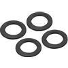 QUARKZMAN 1.57 OD 1 ID 0.1 Gomma Piatta Rondelle x 41pz Grommet oring O-Ring Tubo Rondella Guarnizioni Guarnizione per Acqua Contatore Idraulico, [Nero, Isolato]