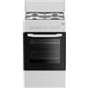 Beko - CSS42014FW - Cucina 50X50, Forno Elettrico Statico + Piano con 4 bruciatori a gas e griglie a piattina, Classe A, Controllo Meccanico, Colore Bianco, Dimensioni HxLxP: 85,0 x 50,0 x 50,0