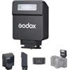 Godox iM22 Mini Flash per Fotocamera 5 Livelli di Potenza Tempo di Ricarica 3s 440 Flash a Piena Potenza Design a Contatto Singolo con Batteria di Ricarica di Tipo-C per Canon, Nikon e Sony