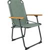 Bo-Camp Bushwick-Sedia da Campeggio Pieghevole da Giardino, in Alluminio, 100 kg, Colore: Verde, Legno, Taglia Unica
