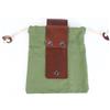 UYFRD Borsa in tela cerata per attrezzi da giardino, borsa pieghevole in tela impermeabile, borsa per foraggiamento portatile (verde)