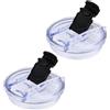 volumoon Coperchi per Tazze, 2 Pezzi 40oz Coperchi di Ricambio per Bicchieri da Caffè da Viaggio, Coperchi in Plastica Resistenti Agli Schizzi, Coperchi di Ricambio con Foro Trasparenti per Travel