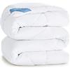 CozyLux Piumino Letto Singolo 135x200 cm per 4 Stagioni, Piumino in Microfibra 300 g/m² Autunnale Invernale 135 x 200, Trapunta in Microfibra Morbida e Traspirante, 200x135, Bianco