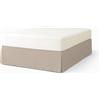 EasyCosy Mantovana Letto Matrimoniale 150x200 cm Coprirete Beige | Mantovana con volant 32 cm, coprirete elegante, facile da applicare e ideale per letto contenitore o tradizionale.