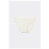 Tezenis Slip Microfibra Taglio Vivo Con Pizzo Donna Bianco