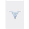 Tezenis Perizoma Pizzo Con Fianchetto Tanga Donna Azzurro
