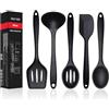 DAILY KISN Set di Utensili da Cucina in Silicone, 5 PCS Resistente al Calore