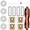 YTUGIL Kit Accessori Ricambi Compatibili Con Xiaomi Robot Vacuum X20+ / X20 Plus, 1 Spazzola Principale, 4 Sacchetti Polvere, 4 Spazzole Laterali, 4 Filtri, 4 Panni Mop, 1 Spazzola Pulizia-18 pezzi