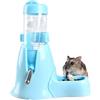 Norhogo Distributore automatico di acqua e cibo per criceti, 80 ml, abbeveratoio e distributore per piccoli animali, porcellini d'India, conigli, criceti nani
