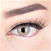 GLAMLENS Lenti a contatto colorate grigio Elly Grey - mensili - con porta lenti a contatto -grigie naturali in silicone idrogel - 2 pezzi - DIA 14.0 - senza correzione 0.00 diottrie lente a contatto