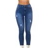 Koucla Jeans skinny a vita alta, Blu, 44