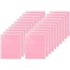 FINDAT Etichette adesive rettangolari rosa, 102 x 51 mm, in vinile, impermeabili, autoadesive, rimovibili, per ufficio, magazzino, affari, confezione da 60