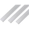 Alberts GAH-Alberts 499655 489250 - Profilo angolare autoadesivo, in alluminio, effetto sferico, 1000 x 20 x 20 mm, 1000 x 20 x 10 mm, set da 3