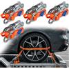 BB Sport Set di 4 Cinghie di tensione per trasporto auto 2,9 m cinghia di ancoraggio per fissaggio ruota 50mm DIN EN 12195-2 2000 daN