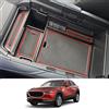 CDEFG Compatibile con Mazda CX-30 CX30 2019-2024 2025 Vano Portaoggetti da Bracciolo Scatola di Controllo Centrale Scatola del Bracciolo con tappetino antiscivolo Accessori Interni per auto (Rosso)