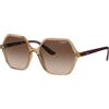 Vogue Occhiali da sole da donna VO5361S, 282613, 55, Marrone Caramello Trasparente, 55 EU