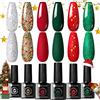 UR SUGAR - Set di smalti UV in 6 colori natalizi e per l'autunno e l'inverno, adatti per il fai da te e per i saloni professionali