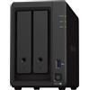 Synology DS723+ - Discstation NAS a 2 bay (AMD Ryzen™ 4 thread R1600 dual-core 2 GB Ram 2 porte LAN RJ-45 1GbE), pacchetto da 8 TB con 2 HAT3300-4T