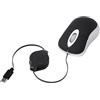 Gubyxg Mouse a filo Type-c Mouse retrattile allungabile 1000DPI ottico piccolo mini per i viaggi (Black)