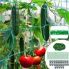 HEYIDAMAI Rete Per Cetrioli 5 m x 2 m, Rete Per Pomodori, Rete Rampicante Per Piante, Per Cetrioli, Pomodori Per Piante Rampicanti,Con 25 Clip Per Serra e 50 Legamenti Per Piante.