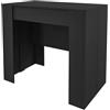 Bricozone Consolle Allungabile Estensibile Fino A 3 Metri Tavolo 14 Posti Salvaspazio Design Moderno Ed Elegante per Casa E Ufficio Soggiorno Ingresso 78 x 51 x 90 cm (Wengè)
