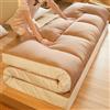 Generic Materasso futon pieghevole giapponese spesso, per letto matrimoniale, singolo, con materassino per gli ospiti, materasso da pavimento