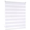 Victoria M. Tenda a Rullo Doppia Klemmfix 80 x 230 cm Bianco, Tenda Giorno Notte Senza Fori con Supporto Klemmfix