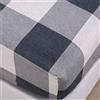 Chickwin Chickw11 Lenzuolo sotto con Angoli Singolo Matrimoniale, Geometria Stampa Microfibra Lenzuolo profondità 30cm ed Elastic per Letto Singolo Doppio Piazza e Mezza (Gray Check,120x200x30cm)