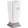 Stefanplast Zeus Porta Ombrelli Bianco, Base Tortora, Altezza 55cm