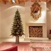 EDG Enzo De Gasperi Albero di Natale Pino Luxury New Slim 180x100cm Realistico 2000 LED 1839 Rami