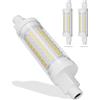 BVCL R7S LED 78mm Hightlight Lampadina, Bianco Caldo 3000K, 7W R7S LED Sostituzione per Lampadina alogena 70W, Non dimmerabile, 700lm 220V, Senza sfarfallio (Color : Warm White, Size : 2pcs)