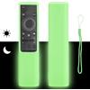 CTRLBETTER Custodia per Telecomando in Silicone Compatibile Con Samsung Smart TV BN59-01358B BN59-01363J BN59-01363B BN59-01311B Telecomando Copertura Protettiva Antiurto Con Verde Fluorescente e Cordino