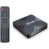 MJY X96H Android 13.0 TV Box, Android Box con 4GB RAM 32GB ROM Allwinner H618 Quad-Core 64 bit ARM Corter-A53-CPU 6k 4K Risoluzione 2.4GHz/ 5GHz WiFi6 10/100M LAN Enternet Bluetooth 5.0