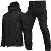 POIUIYQA Tuta da Sci Outdoor da Uomo 2 Pezzi Tute Snowboard Tuta Combattimento Giacca Sci + Set Pantaloni Neve Abbigliamento Militare Moda Invernale Impermeabile Mantieni Caldo