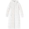 Generisch Giacca invernale da donna, taglie grandi, lunghezza: cappotto invernale, elegante e caldo, trapuntato, caldo piumino con cappuccio, casual, grandi dimensioni, trapuntato, elegante giacca invernale,