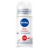 NIVEA Deodorante Dry Comfort Roll-On (50 ml), affidabile antitraspirante con minerali per una sensazione di pelle secca, con 72 h di protezione e formula dual-active