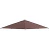 Outsunny Tetto di Ricambio 3x3m, Telo Sostitutivo per Gazebo da Giardino in Poliestere con Foro di Ventilazione, Color caffè
