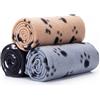 Nobleza 3 Pezzi Coperta per Cane Gatto Lavabile Soffice Durevole, Morbida Coperta in Pile per Cani e Gatti, per Cani, Gatti, Conigli E Altri Animali Domestici, 160 * 100 cm