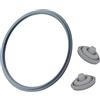 Bouge Set di 3 pentole a pressione WMF, anello di tenuta da 22 cm e 2 guarnizioni per segnale di cottura, per WMF da 18 cm e 22 cm, perfetto da 2,5 l, coperchio da 8,5 l