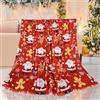 LLTTEER Coperta natalizia, morbida e calda coperta invernale in pile Sherpa, coperta in peluche, coperta per bambini e adulti, coperta regalo (Natale B, 150 x 200 cm)