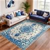 Tinyboy-hbq Tappeto Salotto Pelo Corto Moderno Morbido Tappeto Camera da Letto Soggiorno Antiscivolo Grande Tappeti Salotto (Blu,120 x 160cm)