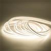 pcning 10M Striscia LED COB 4000K Bianco IP67 Impermeabile da Interno Esterno, 10 Metro Luce Naturale Strip Light con Spina (Bianco, 10M)