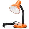 Aigostar Lampada da Scrivania Vintage, Lampada da Tavolo Compatibile con Lampadine LED Modello E27, Senza Lampadina, Max 240V, Arancio, per Adolescenti, Bambini, Ragazze, Leggere, Lavorare, Studiare